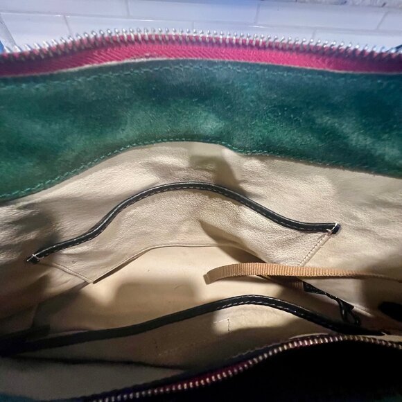 Dooney & Bourke Large Cassidy Florentine Vacchetta Leather Hobo Bag Purse WOW - Picture 7 of 16